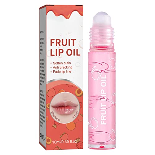 מתפיחה שפתיים שמן רול על לחות גלוס כהה שפתון לאורך זמן מזין פירות גלוס בנות ברור10-12