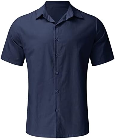 2023 גברים חדשים קיץ הוואי חולצה מוצקה שרוול קצר כיס כפול כיס פונה למטה אימון לחצצת צווארון