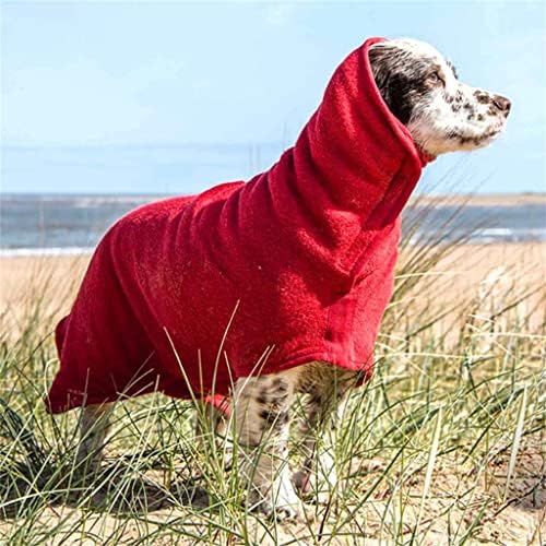 DHDM כלב רחב רחצה לחיות מחמד מגבת מיקרופייבר סופג חלוק פיג'מה רוטב ייבוש מהיר