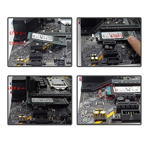Fairdog PCIE NVME M.2 ערכת ברגי הרכבה של SSD ללוח האם של ASUS, 32 חתיכות