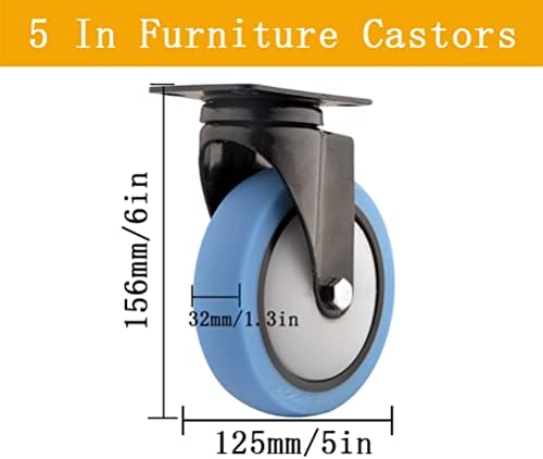 Oitto Swive Castor Castor Wheels by Duty TPR כבד גומי ספסל עבודה?
