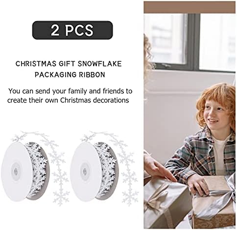 STOBOK 6 PCS חתונה, חג המולד עץ לבן אספקת תינוקות לבנים של שלג יוצר נושא תפירה של גרלנד, אירועים ממתקים חתוכים חסרי חגיג