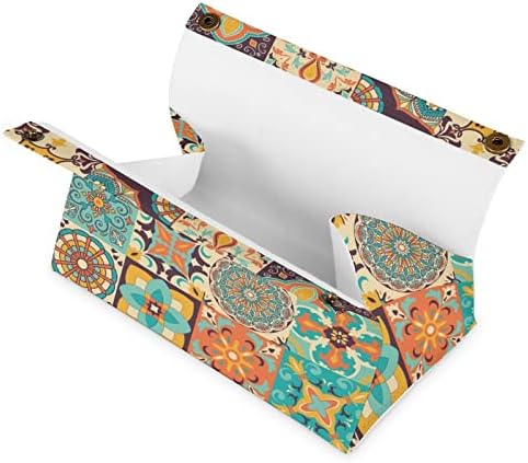 סגנון Talavera Box Loxue Coxer Cover מארגן תיק מתקן נייר למפיות נייר פנים שולחן כתיבה מכוניות מטבח אמבטיה