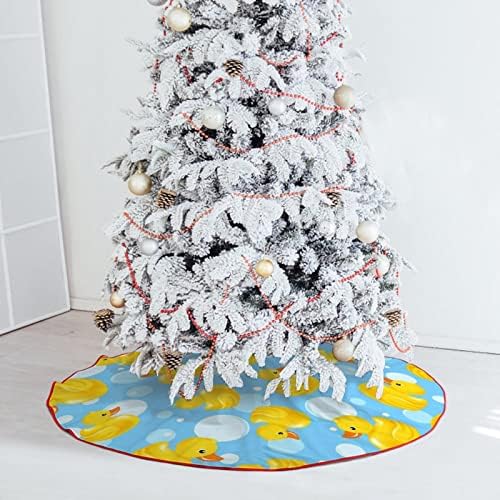חצאית עץ חג המולד של ברווז צהוב קישוט לחג המולד של עץ חג המולד רך לחג המולד לבית מסיבת חג 30 x30