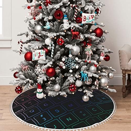 חצאית עץ חג המולד עם קיצוץ חנון חנון-קלה-מפתח לחג חג המולד קישוטי בית חג המולד 48