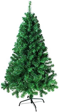 ZPEE PVC עץ חג המולד עץ חשוף, עץ אורן מלאכותי עם מתכת עמד