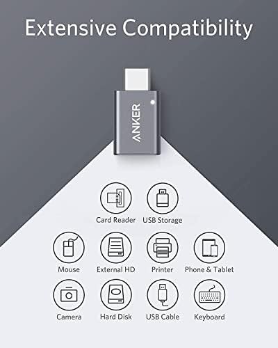 ANKER 310 מתאם USB-C עם מתאם USB-C ל- USB-A