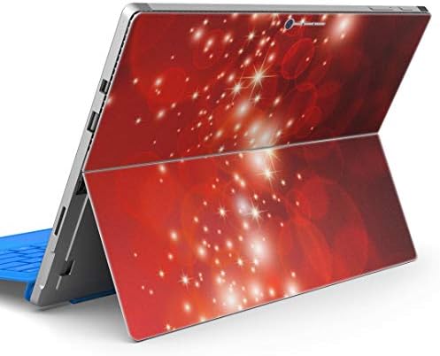 igsticker Ultra דק דק מדבקות גב מגן על עורות כיסוי מדבקות טבליות אוניברסאלי עבור Microsoft Surface Pro7 / Pro2017 / Pro6 000967 דפוס אדום