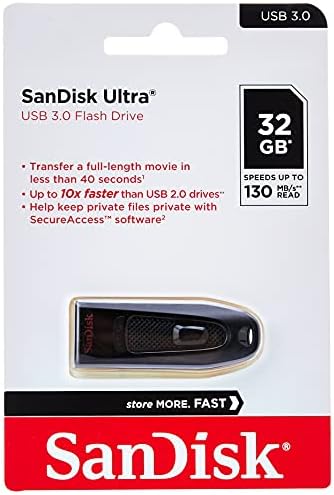 Sandisk Ultra 64 GB USB 3.0 כונן הבזק עד 80MB/S- דגם EOL ישן