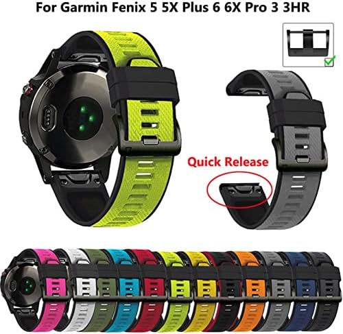רצועות להקות שעונים חכמים חדשים של DFAMIN עבור Garmin Fenix ​​6 6S 6X 5X 5 5S 3 3HR Forerunner 935 945 S60 צמיד סיליקון רצועת שחרור מהיר
