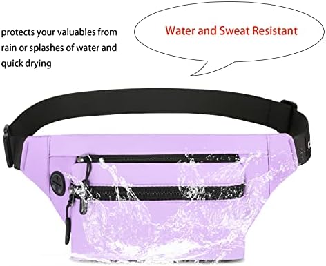 אסיזה חבילת פאני גדולה לנשים שקיות קרוס-גוף אטומות למים עם תיקים של 3 רוכסן רוכסן.