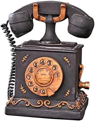 העתק חדש טלפון עתיק, טלפון קווי רטרו קווי קלאסי, שרף טלפון עתיק טלפון קווי קווי קווי קשת קישוטי טלפון וינטג