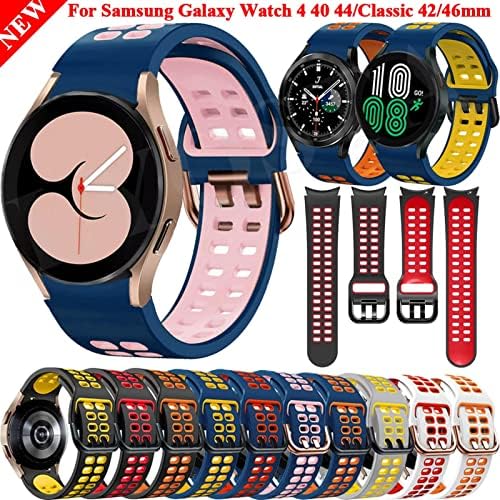 Czke 20 ממ רצועה רשמית חכמה עבור Samsung Galaxy Watch 4 קלאסי 46 42 ממ Smartwatch Silicone No Gaps צמיד צמיד 444 40 ממ