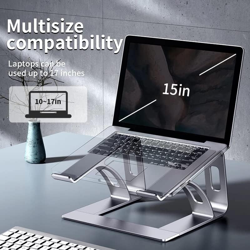 מחשב נייד ZHUHW Stand מעלית מחשבים ניידים ארגונומיים עבור מחזיק מתכת אלומיניום שולחן תואם למחשבים ניידים