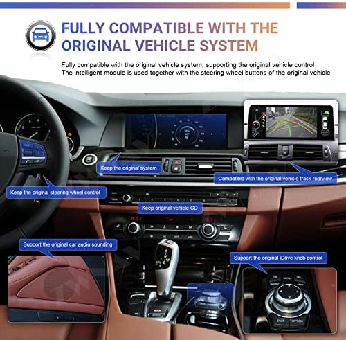 ZWNAV אנדרואיד 11 סטריאו לרכב 12.3 מסך מגע עבור BMW X3 X4 F25 F26 CIC 2011-2013,4G LTE, Carplay Wireless