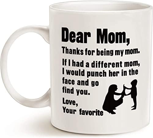 מצחיק אמהות יום עבור אמא קפה ספל, מתנות הטובות ביותר עבור אמא אמא כוס, לבן 11 עוז