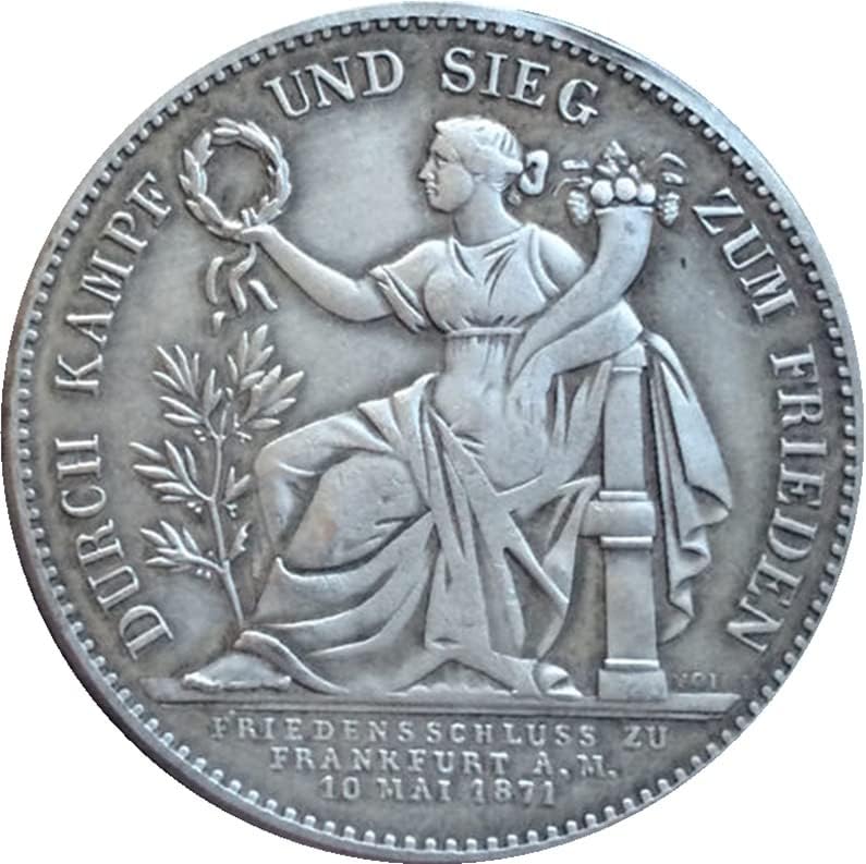 1871 מטבעות גרמניים נחושת מכסף מצופה מטבעות מטבעות מטבעות מלאכה