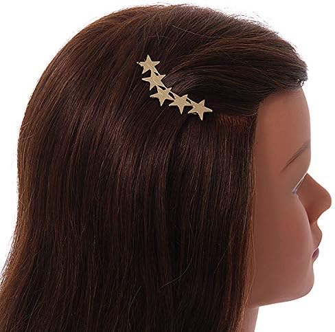 Avalaya Multi Star מגלשת שיער/אחיזה בגוון זהב - 60 ממ לרוחב