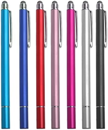 עט חרט בוקס גלוס תואם ל- OnePlus 9 - חרט קיבולי Dualtip, קצה סיבים קצה קצה קיבולי עט עט עבור OnePlus 9 - מכסף מתכתי