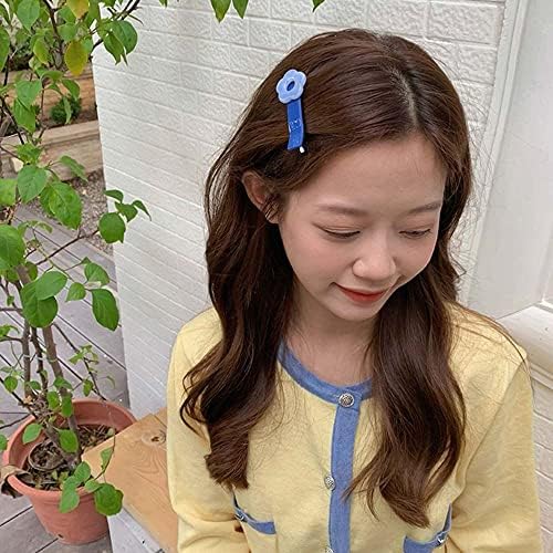 Bybycd פרח שיער סיכת שיער מתוק קוואי סטייל קוריאני בסגנון קוריאני מתנות כיסוי ראש מתנות קליפ נערות נערות שיער קליפ קליפ