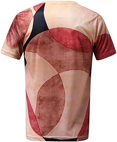 חולצות טריקו להדפסה גרפית של UBST לגברים, קיץ שרוול קצר רחוב קרוונק חולצת טקס חולצת טפוחית ​​סתרים אימון אתלטי.