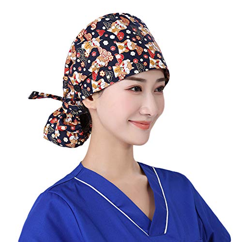 כובע כיסוי ראש ננקסון עם כפתור רצועת זיעה מודפס כובע כותנה כותנה כותנה מתכווננת לנשים MENCF9077