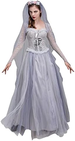 שמלת Haunter Haunter של Narhbrg לנשים לשמלת כלה רפאים תחפושת קוספליי לבוגרת שמלת מסיבת טוטו נפוחה לאישה