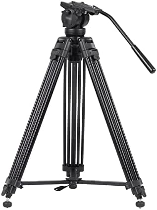 DSFEOIGY 61 אינץ 'צילום MG-AL סגסוגת וידאו וידאו מצלמת מצלמת מצלמת לטלפון ראש כדור פנורמה למצלמת DSLR DV MAX עומס 15 קג