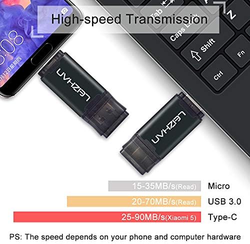 כונן הבזק USB C, 32GB USB 3.0 אנדרואיד pendrive עבור Samsung Galaxy S10 S9 Note 9 S8 S7 S7 S5 3 ב- 1 סוג C מיקרו OTG זיכרון USB Stick