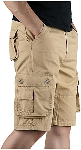 מיאשוי קצפת כן שקופיות מוצק צבע עם כיס רב סרבל גברים של מכנסיים קיץ פנאי אופנה גברים של עבודה מכנסיים