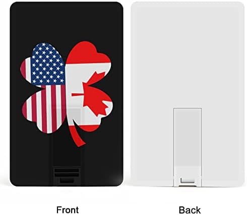 דגל קנדה אמריקאי שומרוק USB כונן פלאש עיצוב כרטיסי אשראי USB כונן הבזק מפתח מקל זיכרון מותאם אישית 32 גרם