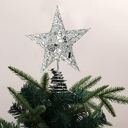 קישוטים לעץ זרי חג המולד עץ חמש נקודות עם קישוט כוכבים של שלוש נקודות חג המולד של חג המולד