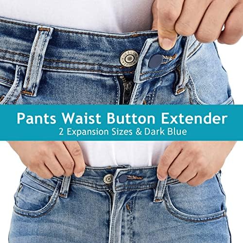 מכנסיים מאריך כפתור המותניים - 12 יחידות כפתורים למכנסיים למכנסיים מכנסיים, מכנסיים קצרים, חצאיות - חצאיות - כפתור מאריך ג'ין ללא כפתור תפירה 3 צבעים מרחיב מותניים מכה