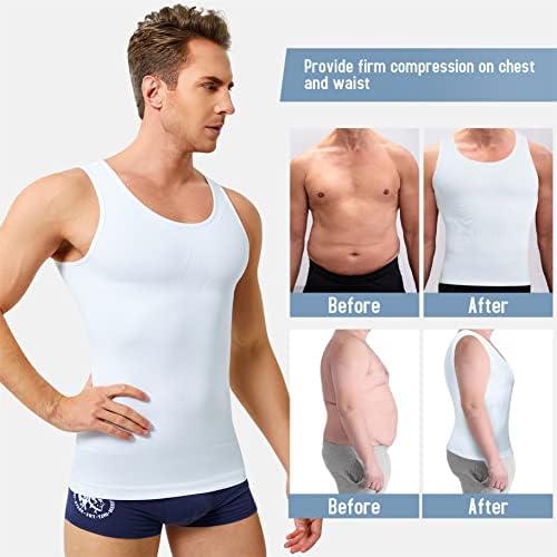 חולצות דחיסה זנב לגברים מעצבי גוף מעצבים גוף מאמן המותניים מאמן אימון גופיות גופיות בטן גופיות בטן